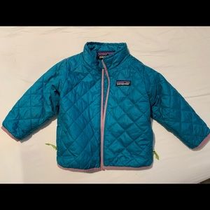 Patagonia turquoise nano puff jacket